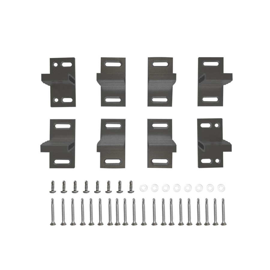 GartenLand T-Beschlag Relax 8er-Set aus Aluminium in Anthrazit inklusive Schrauben - Bild 2