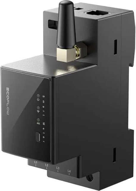EcoFlow Smarter Stromzähler zur Messung von 1- und 3-phasigem Haushaltsstrom in Schwarz und Silber - Bild 1