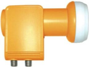 Televes Wideband LNB Overlight SPWB30 Speisesystem mit 2 Ausgängen, H/V Feed 40mm, Verstärkung 30dB, Orange - Bild 1