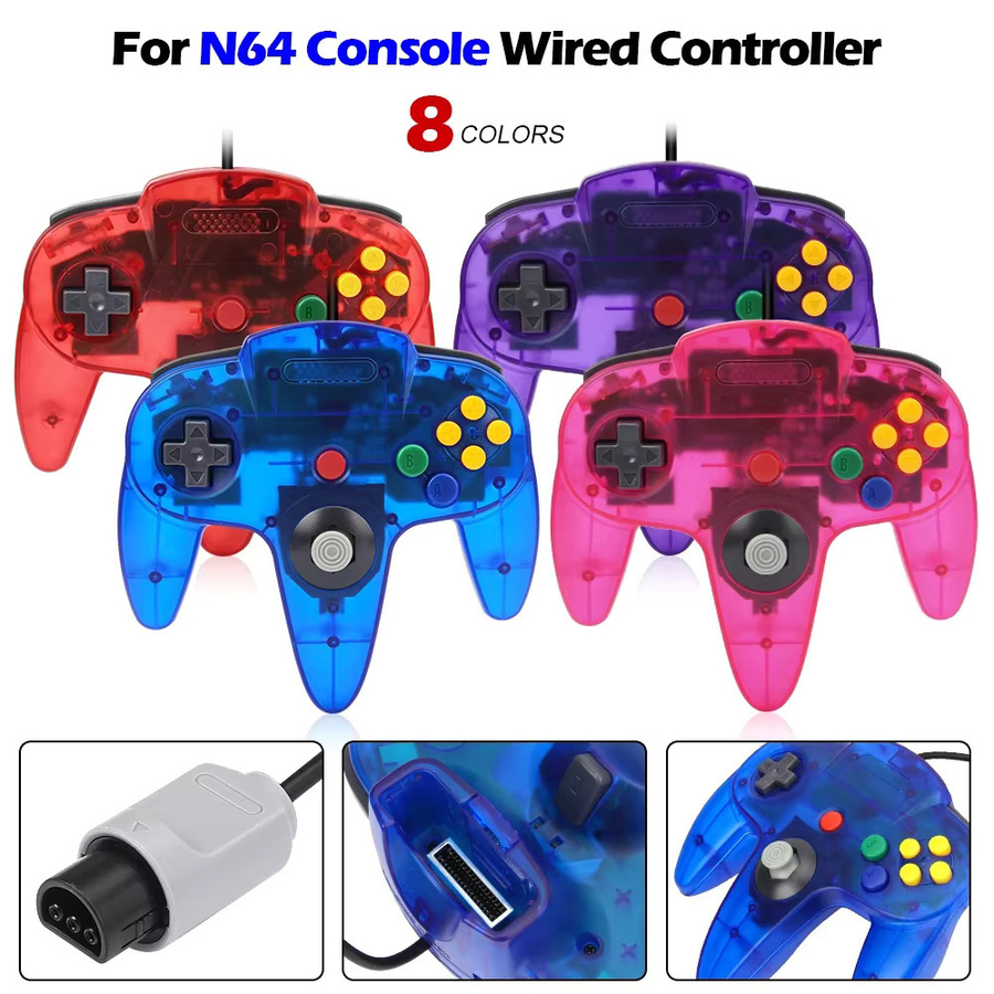 HeroAngel Wired Gamepad für N64 Konsole, Retro Joystick Steuerung in 8 Farben - Bild 2