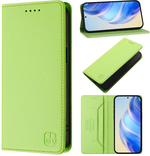 HMD Skyline Wallet Slot Case Magnetische Schutzhülle in Grün für HMD Skyline, Pulse Pro und Fusion - Bild 1