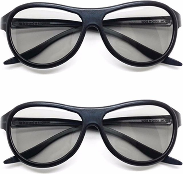 TPFNet 3D Brille passiv polarisiert in Schwarz - Bild 1