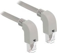 Delock Patchkabel RJ45 Cat.6a S/FTP Ethernet LAN in Grau - Bild 1