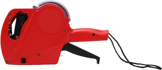 TOMTOP JMS Handheld Datum- und Preis-Etikettierpistole mit Barcode-Aufklebern und Tintenpatrone in Rot - Bild 1