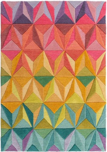 Flair Rugs Wollteppich Reverie Modern Geometric Mehrfarbig B: 120 cm, T: 170 cm - Bild 1