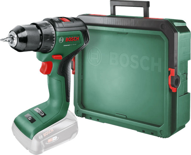 Bosch UniversalDrill 18V-60 Akku-Bohrschrauber mit Systembox S in Grün - Bild 1