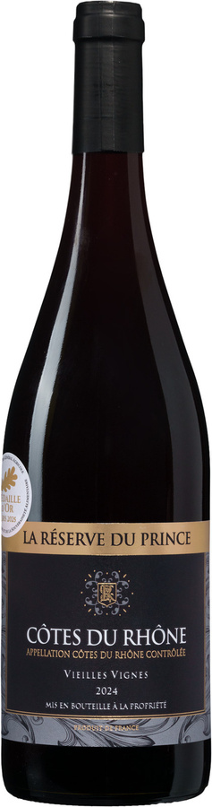 La Réserve du Prince Vieilles Vignes Côtes du Rhône Grenache/Mourvèdre/Syrah Rot 0,75 l - Bild 2