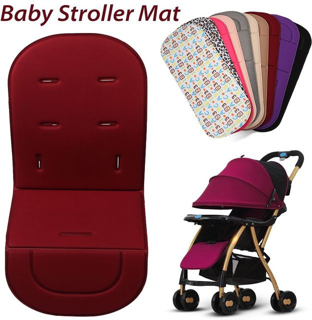 Dickes Kinderwagen-Polster mit Regenbogen-Design in Multicolour für Buggy und Einkaufswagen - Bild 1