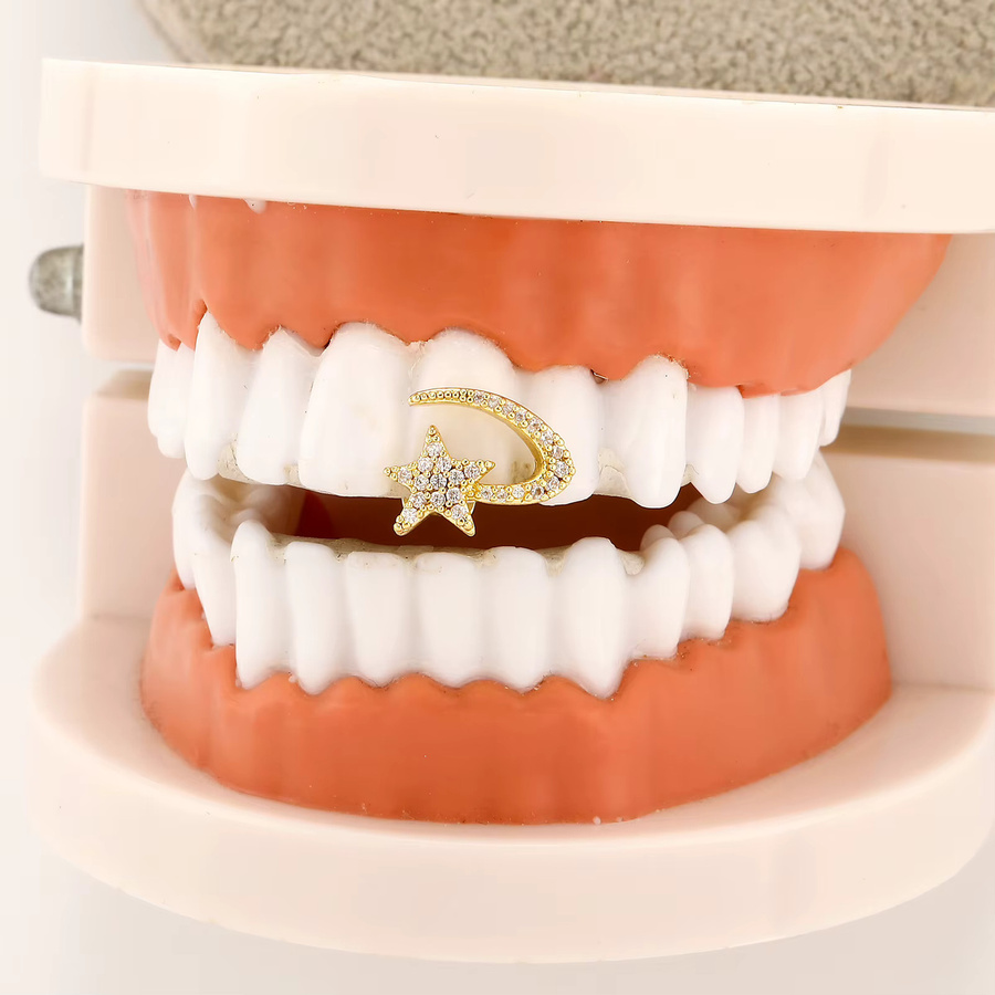 JINAO Grillz, Zirkonia, Unisex - Bild 2
