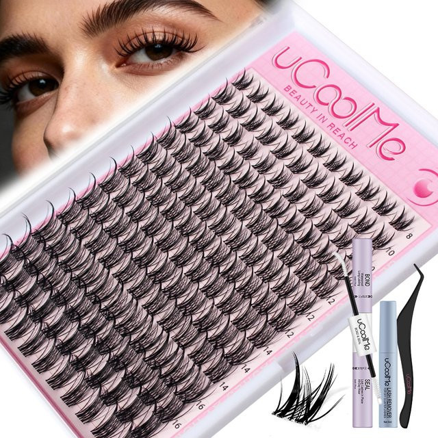 uCoolMe Lashes Aphrodite Cluster-Set, 154 Teile, Wispy Cat Eyes - Bild 1