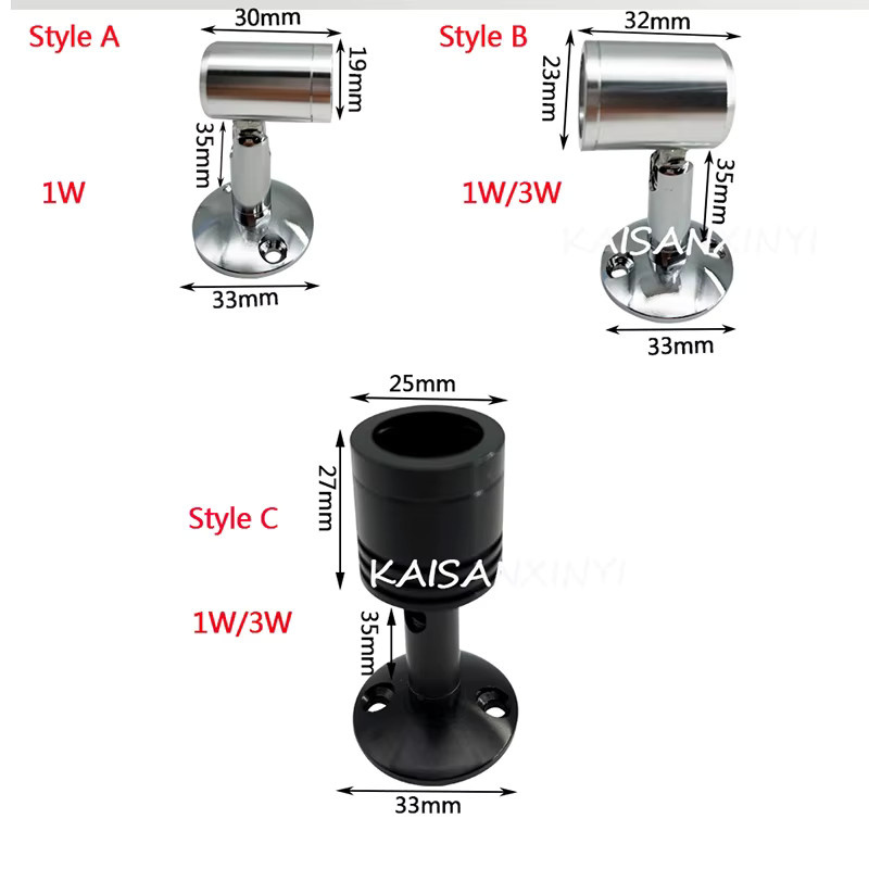 KAISANXINYI Mini LED-Strahler in Schwarz, moderne zylindrische Deckenleuchte aus Metall für Schrank, Küche und Vitrine - Bild 2