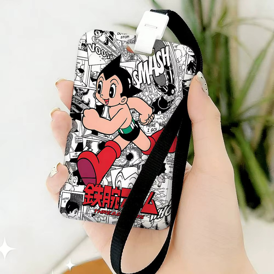 A-Astro Boy Arbeits-Ausweishalter mit langem Schlüsselband und Namensschild-Hülle in Multicolour - Bild 5
