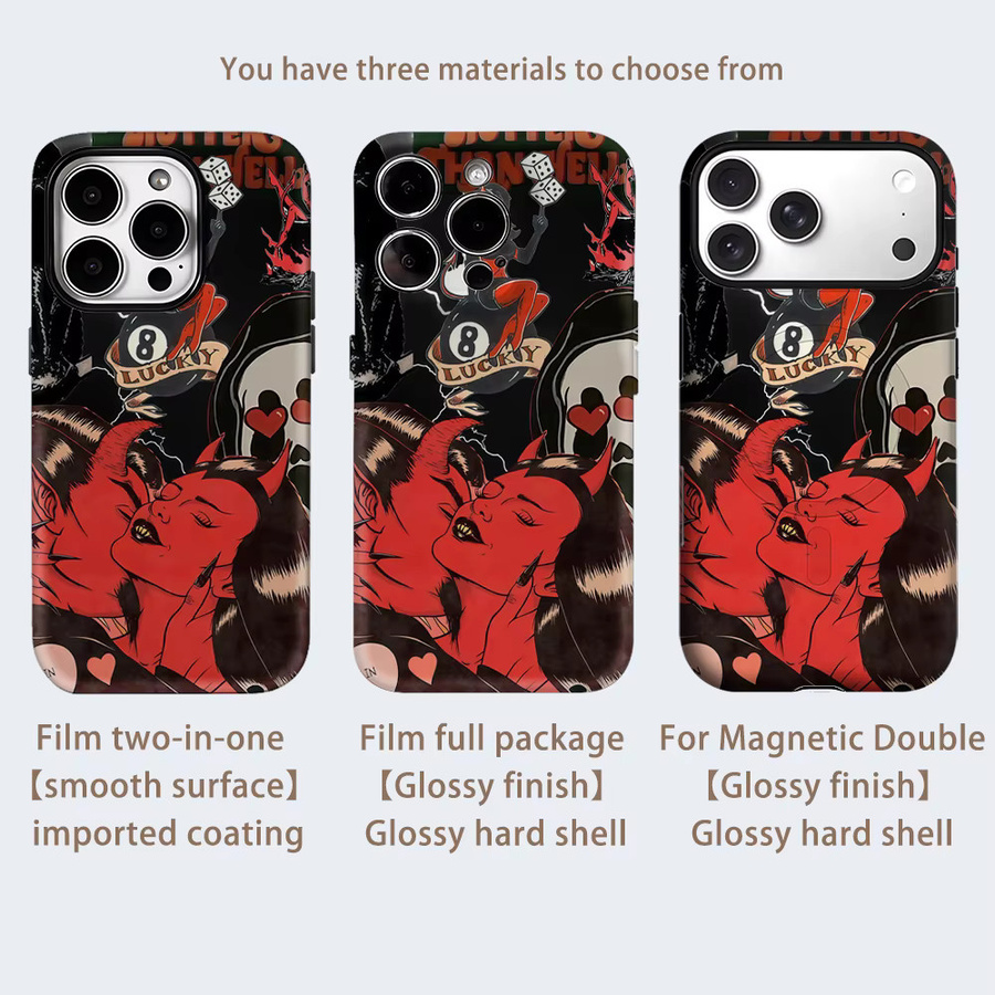 Robuste magnetische Handyhülle für Apple iPhone 17, 16, 15, 14, 13 Pro Max Plus in Multicolour - Bild 2