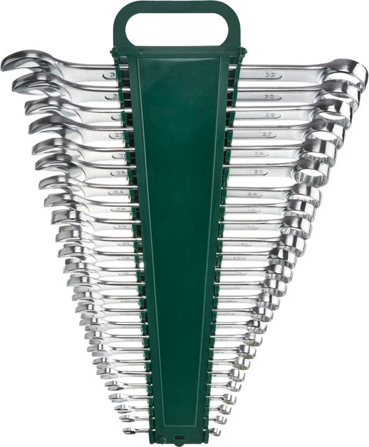 Parkside Gabelringschlüssel-Satz, 25-teilig, Chrom-Vanadium, Silber - Bild 1