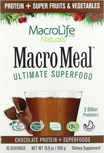 Macrolife Naturals Macro Meal Schokolade 10 x 45 g - Bild 1