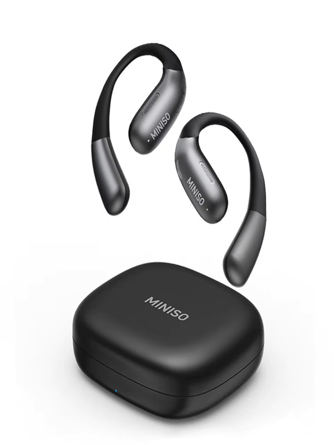 MINISO X28 Bluetooth-Headset 5.4 In-Ear Sport-Kopfhörer mit Geräuschunterdrückung und Knopfsteuerung in Schwarz - Bild 6