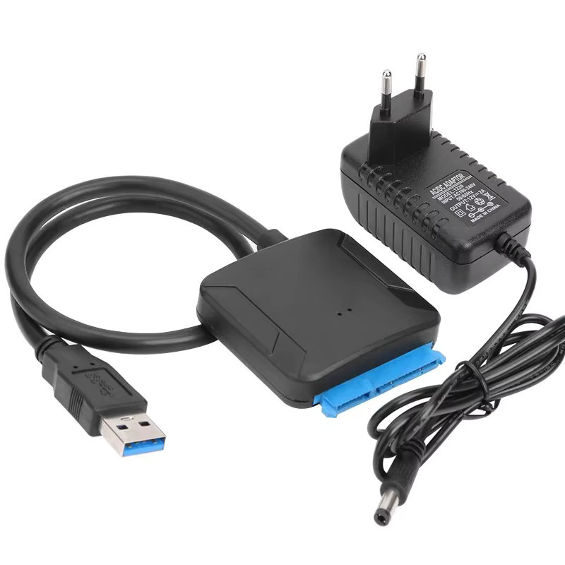 Congdi USB 3.0 zu SATA Adapterkabel für 3,5 und 2,5 Zoll SSD HDD, unterstützt UASP, Farbe: Schwarz - Bild 7