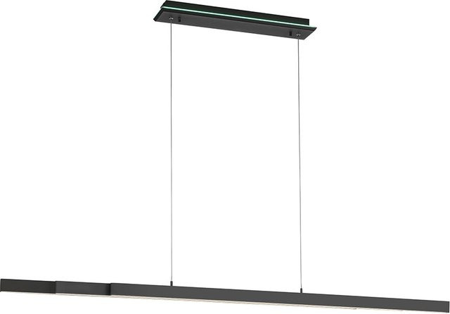Paul Neuhaus Q-Arian 2569 LED-Pendelleuchte in Schwarz, dimmbar mit Fernbedienung und Zigbee, höhenverstellbar - Bild 1