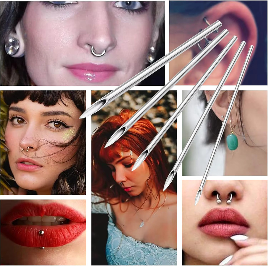 cjmio Einweg Tattoo Piercing Nadeln, 100 Stück, verschiedene Größen - Bild 3