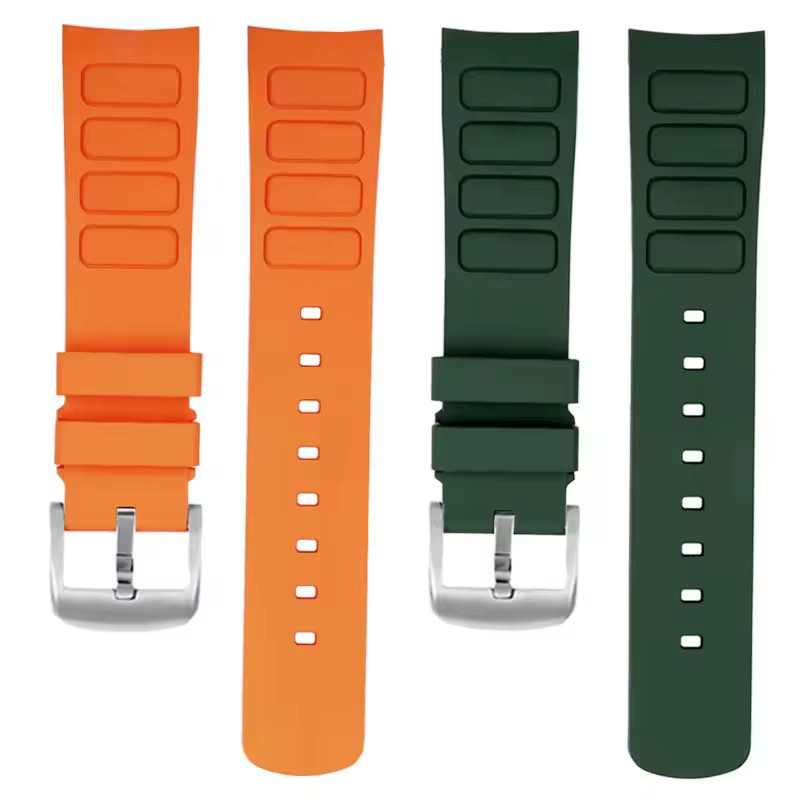 Uhrenarmband Mido, Silikon, grün-blau, Herren - Bild 3