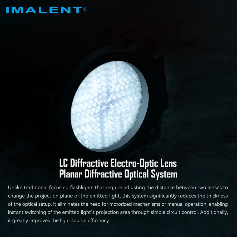 IMALENT BTL50 Digitale Zoom-Taschenlampe in Schwarz mit 3000 Lumen und 916m Reichweite, USB-C wiederaufladbar und IP56 wasserdicht - Bild 3