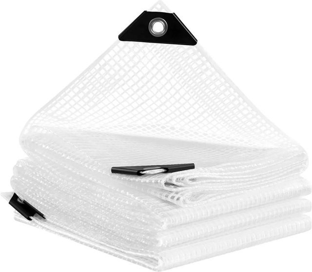 WOLTU Abdeckplane Gewebeplane mit Ösen Grau, 2 x 3 m, 140 g/m² - Bild 1