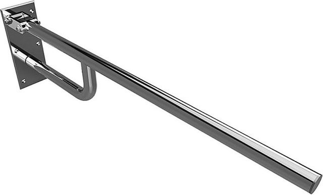 Brillantbad BELP Stützklappgriff aus Edelstahl poliert in Silber, B/T/H: 100 x 25 x 86 cm, 120 kg Traglast für Bad und WC - Bild 1
