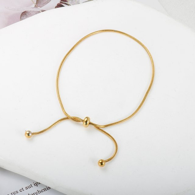 JOVO LOVE Fußkettchen Edelstahl, Gold, Perle, Damen - Bild 1