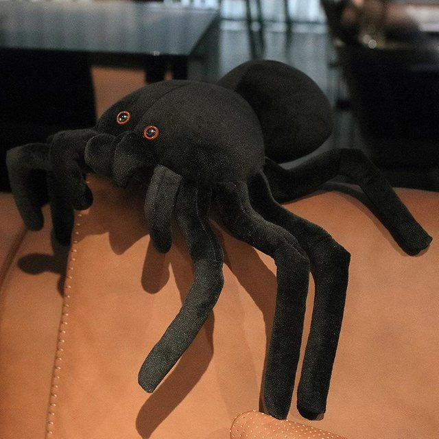 Kidsly Spinne Stofftier, Plüschtier, Schwarz, 40cm - Bild 1