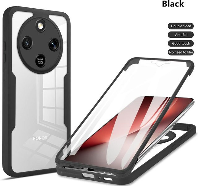 Stoßfeste Schutzhülle für Honor Magic 8 Lite und Magic8 X9d in Schwarz - Bild 1