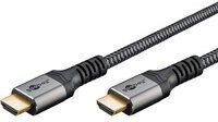 Goobay High-Speed HDMI-Kabel mit Ethernet und 4K @ 60Hz in Schwarz, Grau oder Gold - Bild 1