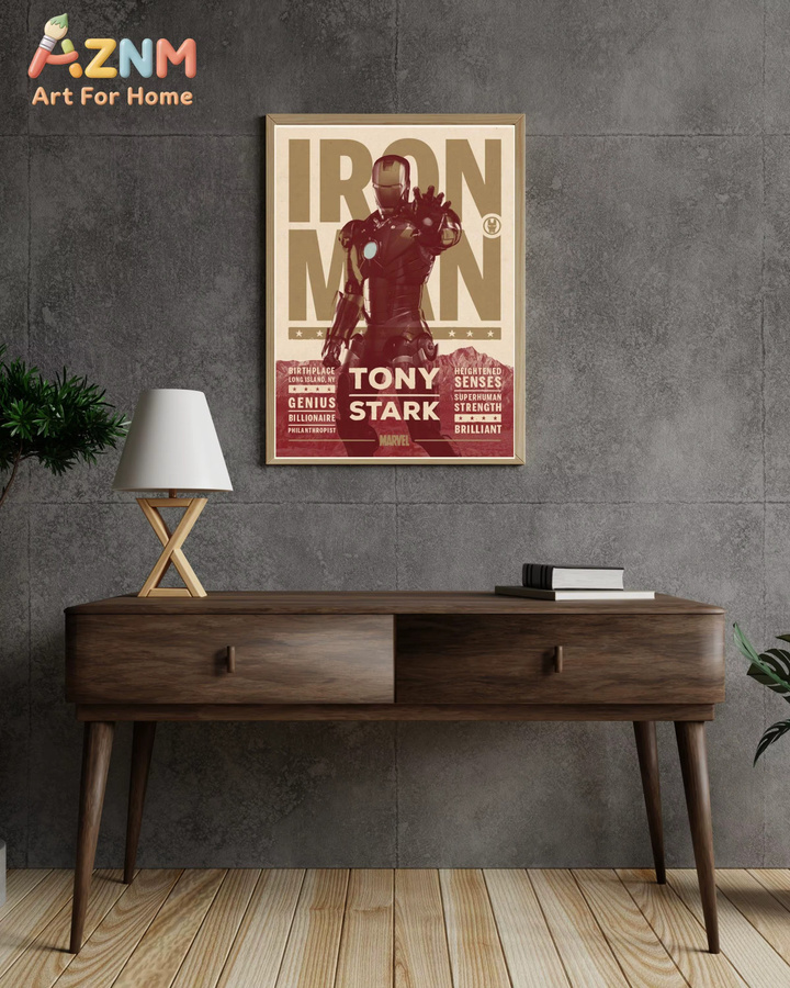 KAYOU Iron Man Vintage Poster Multicolour Retro-Film-Druck aus Papier - Bild 3