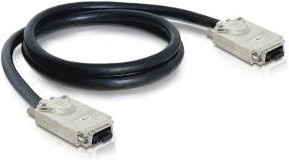 DeLOCK Externes SCSI SAS Kabel 4-Lane 4x InfiniBand Schwarz Länge: 1 m (83060) - Bild 1