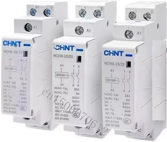CHINT NCH8 Mini-AC-Contactor für die DIN-Schiene in Weiß - Bild 1