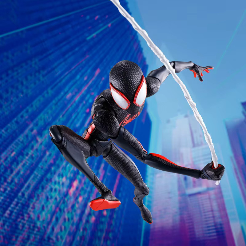 Bandai Spider Man Across The Spider Verse Miles Morales Actionfigur, Höhe: 15 cm - Bild 4