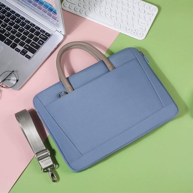Laptoptasche für MacBook Neo 13 Zoll Modell A3404 in Blau mit Tragegurt für MacBook Air und Pro 13 14 16 Zoll - Bild 1