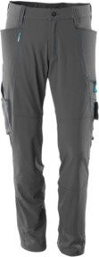 Mascot Arbeitshose aus Stretchstoff in Anthrazit mit Cordura und Reflexstreifen, Größe 76C48 - Bild 1