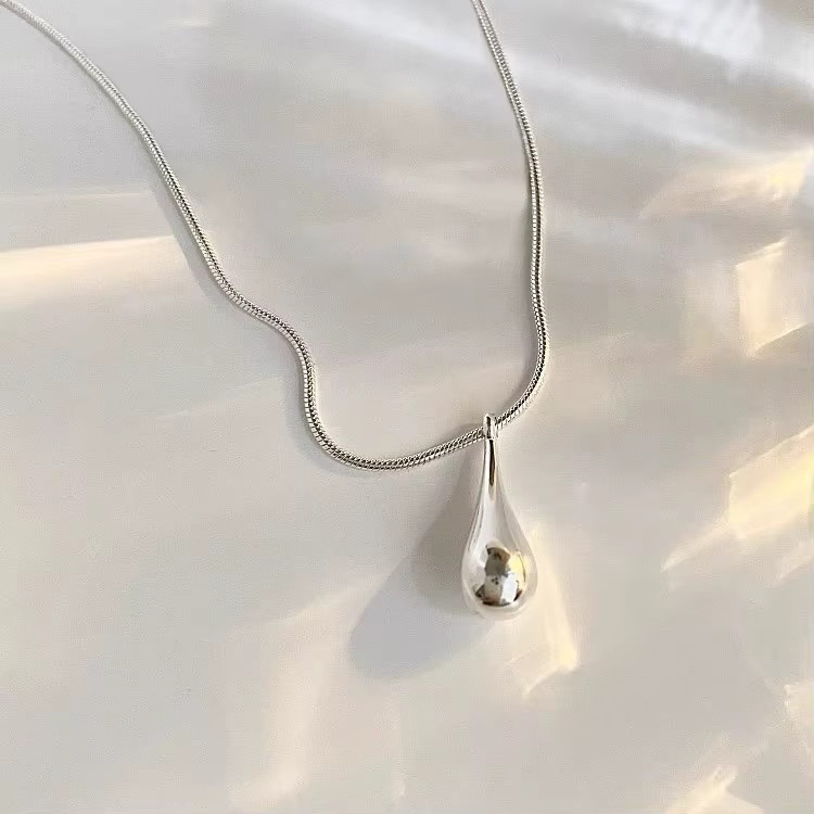 BFCLUB Halskette, 925 Silber, Waterdrop Form, Damen - Bild 2