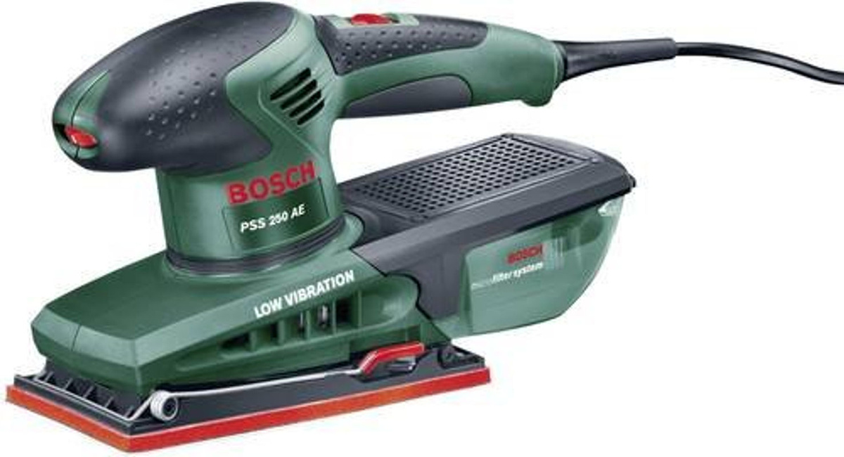 Bosch Schwingschleifer PSS 250 AE in Grün mit 250 W Leistung, Schleiffläche: Breite: 9,3 cm, Tiefe: 18,5 cm - Bild 5