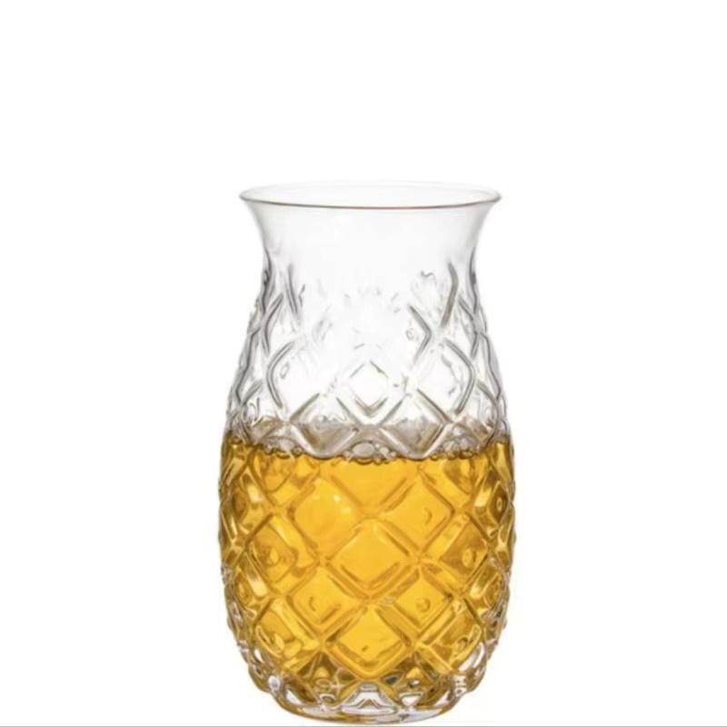 Kreatives Cocktailglas in Ananas-Form aus Glas, transparent, 480 ml - Bild 5