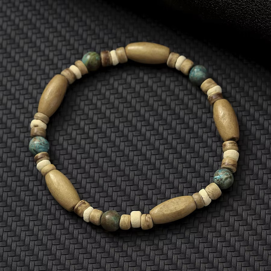 Noter Armband, Holz-Stein-Perlen, Bunt, Herren - Bild 3