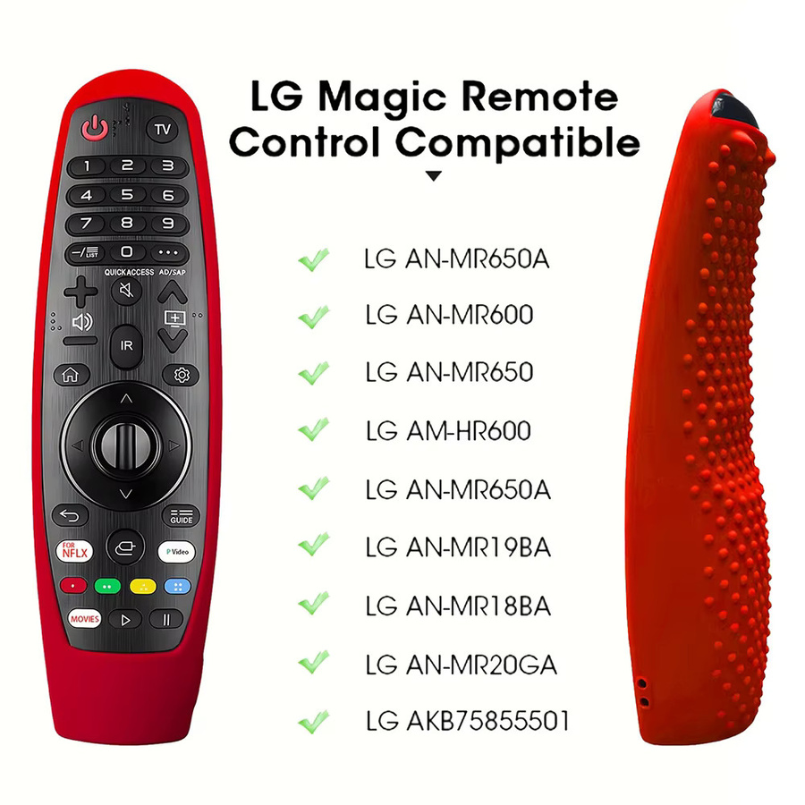 MRSVI Magic Remote Cover für LG AN-MR600 MR650 MR18BA MR19BA MR20GA – Weiche Schutzhülle für Smart OLED TV Fernbedienung in Blau - Bild 4
