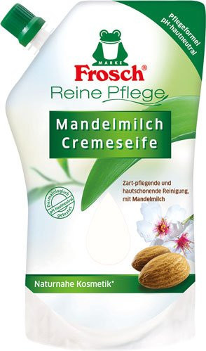 Frosch Reine Pflege Mandelmilch Pflegeseife Nachfüllbeutel, 500 ml - Bild 1