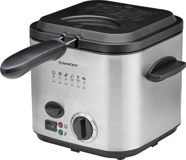 SILVERCREST® Mini-Fritteuse aus Edelstahl mit Cold Zone Funktion - Bild 1