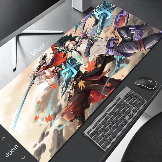 Genshin Impact Gaming-Mauspad Kaedehara Kazuha Anime Schreibtischmatte Multicolor - Bild 1