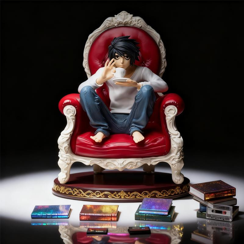 Discover Intime Death Note GK L Figur Sitzende Pose Statue - Bild 2