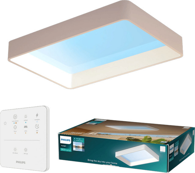 Philips Skylight Tageslichtlampe in Weiß mit Fernbedienung für Deckenmontage - Bild 1