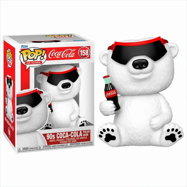 Funko Pop Ad Icons Coca-Cola 90s Polar Bear, Einzelfigur - Bild 1