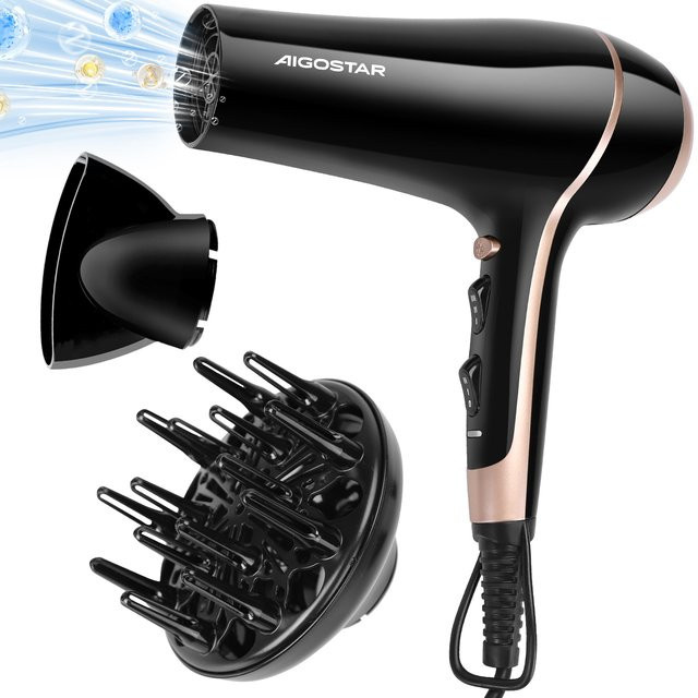 Aigostar Haartrockner, Schwarz, Unisex - Bild 1