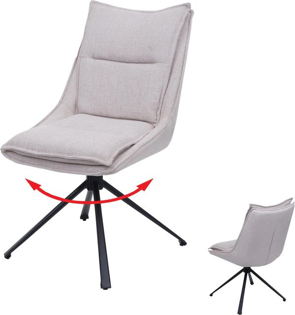MCW Esszimmerstuhl N71 in Creme-Beige mit Auto-Return Funktion und Textilbezug - Bild 1